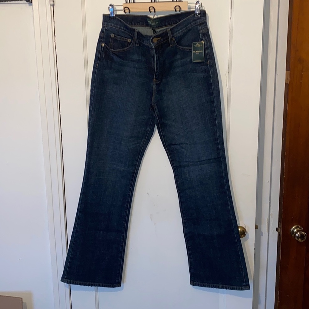 LAUREN Ralph Lauren bootcut dark denim jeans NEW